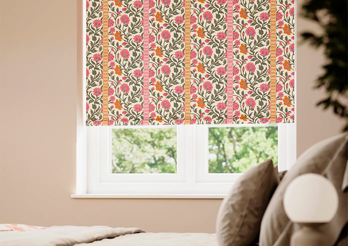 Petal & Block Latika Stripe, Sunset - Twist & Fit Roller Blind - Image 5